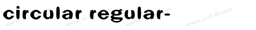 circular regular字体转换